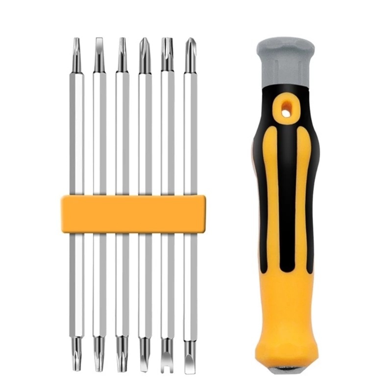 7-Pc-Household-Multifunctional-Strong-Magnetic-Screwdriver-Bit-Set-Opening-Repair-Precision-Insulated-Hand-Tool-Home
