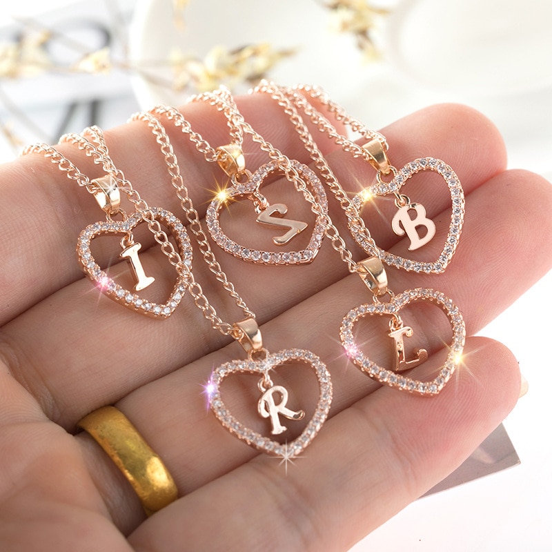 Womens-Jewelry-Name-Initials-Heart-Pendant-Necklace-26-Letters-Zircon-Love-Necklaces-Girls-Gifts-the-First